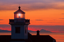USA, Washington, San Juan Islands, Patos Island Lighthouse