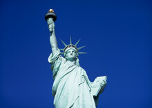 Low Angle View Of A Statue, Statue Of Liberty, New York City, New York, USA