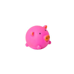 Wall Mural - piggy bank isolated on white beads toys for dog and cat pet