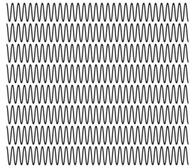 Poster - Wavy, zigzag, waving, criss-cross lines stripes, horizontal dividers. Streaks, strips.