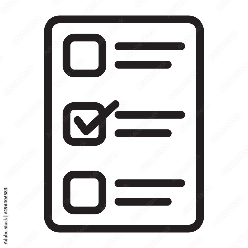 check outline icon Stock Vector | Adobe Stock