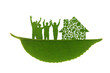 © View Stock - Green creative life for family and house Composite image