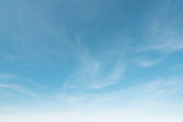 summer blue sky cloud gradient light white background. beauty clear cloudy in sunshine calm bright w
