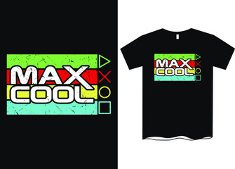 Wall Mural - Max Cool vintage gaming T Shirt Design