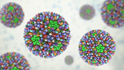 Sticker - Reoviruses, viruses that cause infection of gastrointestinal and respiratory system