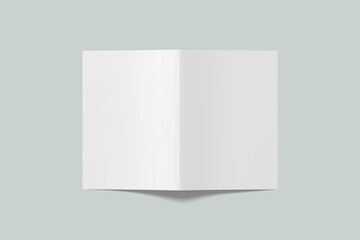 Wall Mural - Blank bifold brochure  mockup