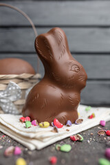 Sticker - Delicious Easter chocolate bunny, eggs and sweets