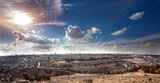 Fototapeta Boho - Panoramablick auf Jerusalem, Israel
