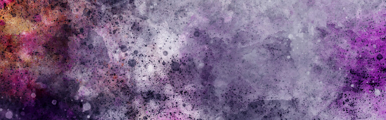 Wall Mural - watercolor background space, nebula, night star sky posters, banners, web design, paper textured, co