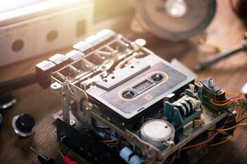 Fixing vintage radio cassette recorder