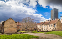 Newcastle Upon Tyne, Tyne And Wear, England - April 2 2020: The Cloisters Area Of Blackfriars Friary, A 13th Century Listed Building In Newcastle Upon Tyne City Centre