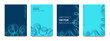 © Dmitry  - Set of abstract backgrounds with 3D lines. Vector.