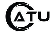 ATU Swoosh Logo Design Vector Template | Monogram Logo | Abstract Logo | Wordmark Logo | Lettermark Logo | Business Logo | Brand Logo | Flat Logo.