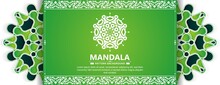 Green Decorative Mandala Background