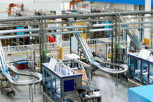Production Line In Milk Factory
