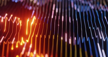 Poster - Abstract circuit technology motion background with hi-tech digital data connection system. Central Computer Processors CPU. Motherboard digital chip. Technology, science theme. 4K loop