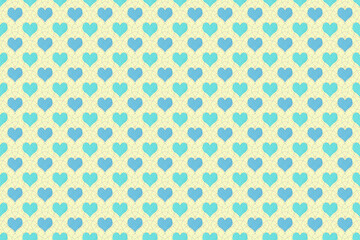 Wall Mural - seamless light blue heart pattern glitter pattern background,cute pattern wallpaper on light yellow cream background