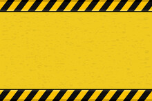 Contruction Warning Sign Yellow Black Design Background