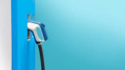 electric pump charger nozzle with clean background