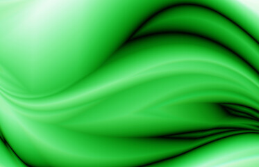 abstract green waves