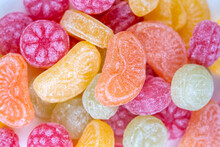 Fruity Hard German Candies, Colorful Fruity Candies