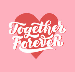 together forever lettering.