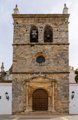 Wall Mural - view of the historic Santa Maria Magdalena church in the old town of Olivenza