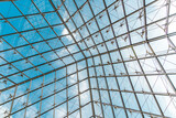 Fototapeta Konie - Glass roofed of building
