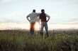 © Kay Abrahams/peopleimages.com - Agriculture engenders good sense. Shot of two farmers standing on a farm during sunset.