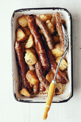 Poster - sicillian sausage and potato baked