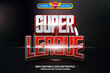 super league esport movies Bold 3D Editable text Effect Style