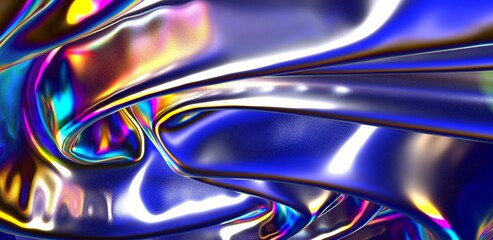 Aufkleber - Creative concept fluid colors backgrounds. Trendy Vibrant Fluid Colors. 3d render