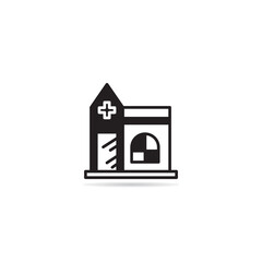 Poster - church building icon vector illustration