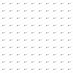 Poster - Square seamless background pattern from black social distance symbols are different sizes and opacity. The pattern is evenly filled. Vector illustration on white background