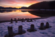 Sonnenaufgang am winterlichen Walchensee