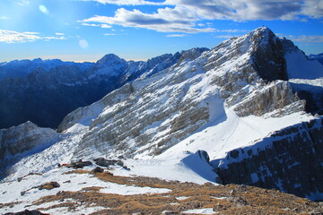 Sticker - Snowy mountains of Slovenian Alps