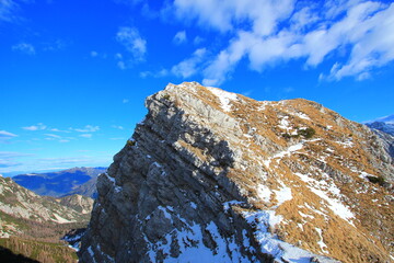 Sticker - Snowy mountains of Slovenian Alps