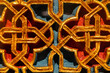 abstractions background with arabesque with spanish moorish buildings in close-up