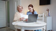 © iaginzburg - A woman shows an elderly mother how convenient and easy it is to pay bills using a laptop