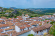 Aerial view of Grazalema town in Spain.