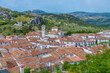 Aerial view of Grazalema town in Spain.