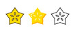 Starfruit vector carambola icon. Star fruit averrhoa slice fresh organic food vegetarian healthy carambola symbol