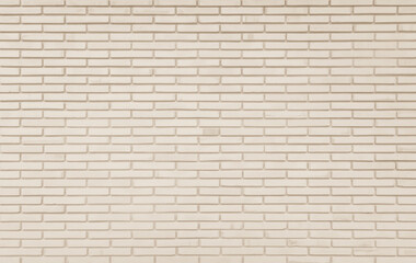 Wall Mural - Cream white brick wall texture background. Brickwork and stonework flooring backdrop interior design home decoration.