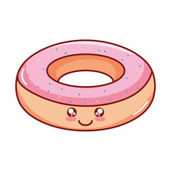 Wall Mural - kawaii donut icon