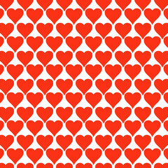 Poster - Heart background in flat design. Basic element graphic design