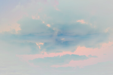 Wall Mural - sunrise sky watercolor gradient colors, beautiful abstract nature wallpaper