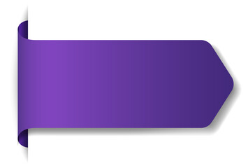 Wall Mural - Violet banner design on white background