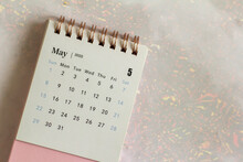 Desktop Calendar For May 2022 For Planning.Spring Is In The Yard.