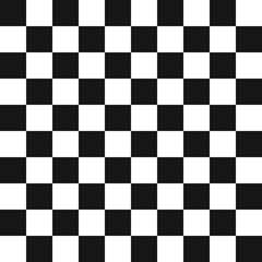 Wall Mural - Black and White Square Pattern Background