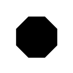 Sticker - Octagon shape icon 